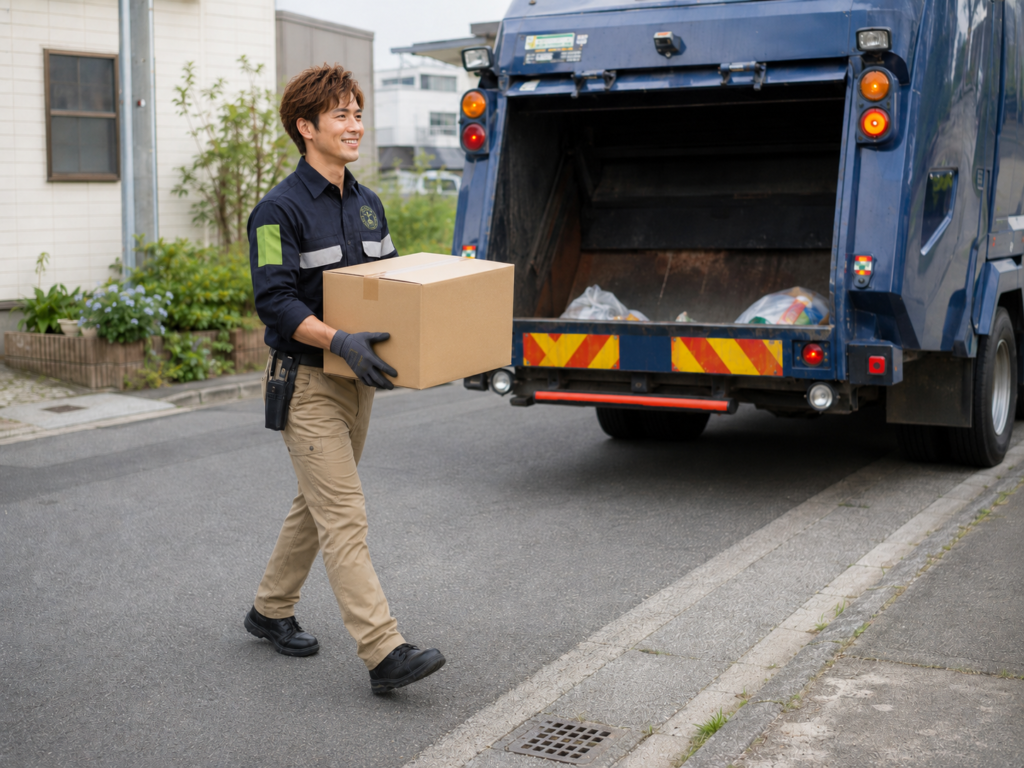 各自治体・法令ルールを守った連携

砂川・美唄でも必要に応じて各自治体・専門業者や担当者と連携し、法令に準拠した不用品回収事業を行っています。